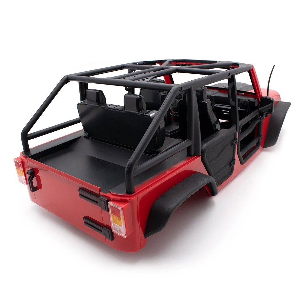 KYX Racing ABS Jeep Wrangler, жесткий корпус, откидная крыша, Радиоуправляемый автомобиль, кузов для радиоуправляемого гусеничного автомобиля, осевой SCX10 II 90046, корпус 313 мм