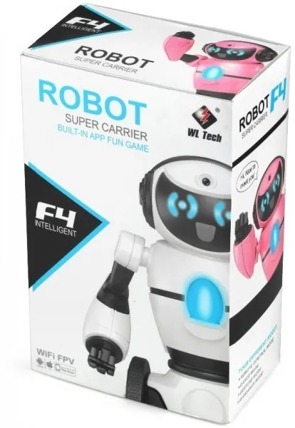  Pink Robot WL toys F4 C WiFi FPV camera control via APP WLT-F4-PINK