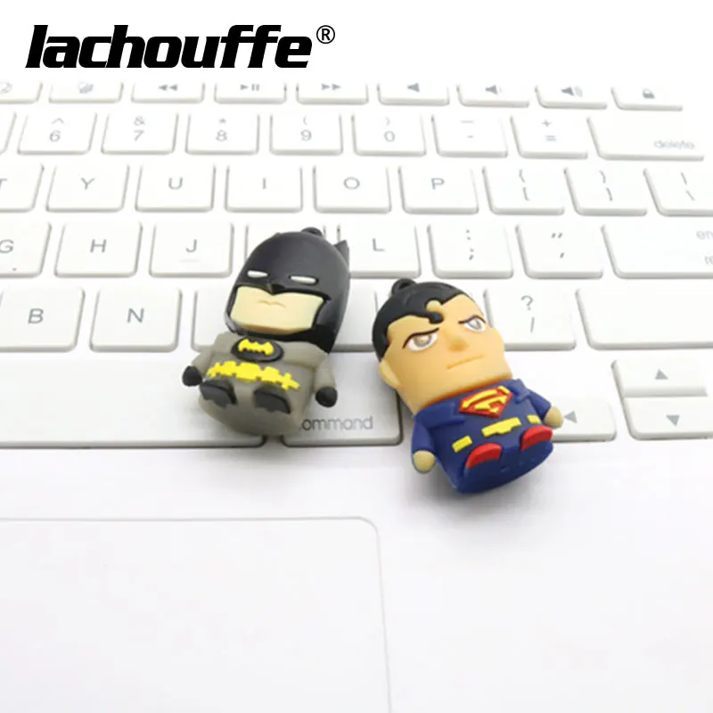 Крутая Флешка Heros 128 ГБ USB Человек-паук/Бэтмен/Флешка 8 ГБ 16 ГБ флеш-накопитель Игрушка USB Флешка 32 Гб 64 Гб мини-usb-ключ memoria usb