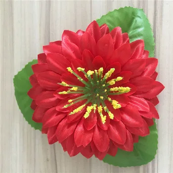

50 pcs diameter 11.5cm high-grade dahlia crepe artificial flower head wedding home decoration handmade DIY silk flowers