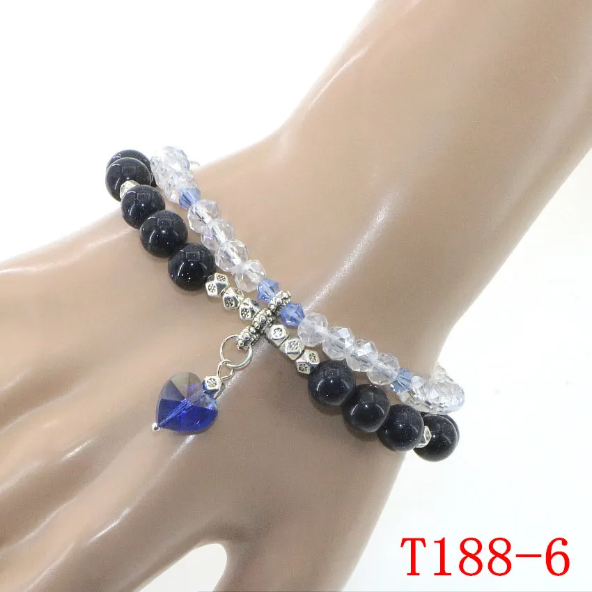 Natural Stone Jasper Tourmaline Amethyst Labradorite Jade bracelets for girls in Charm & Link Bracelets Girl birthday present (90)