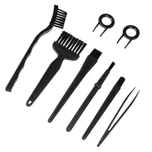 Brosses de nettoyage antistatique pour clavier d'ordinateur, 1 ensemble/8 pièces