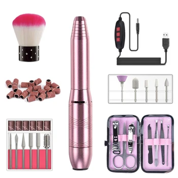 

Portable Nail Polishing Manicure Set Exfoliating Scrub Polishing Electric Nail Drill Pedicure Kit