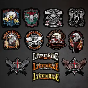 Custom Iron On Patches For Clothing Embroidered Badges For Motorcycle And  Biker Jackets Stripe Sticker Badge Accessories From Richardgu10, $0.4