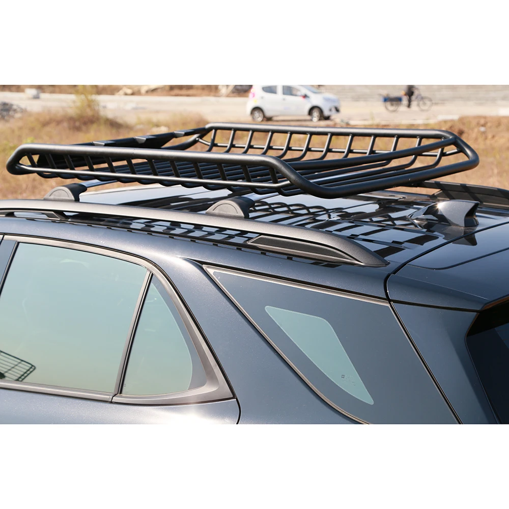TATA.MEILA Universal Heavy Duty Steel Car Top Roof Basket Hitch Mounted Cargo Carrier Rack Luggage With Mount Parts