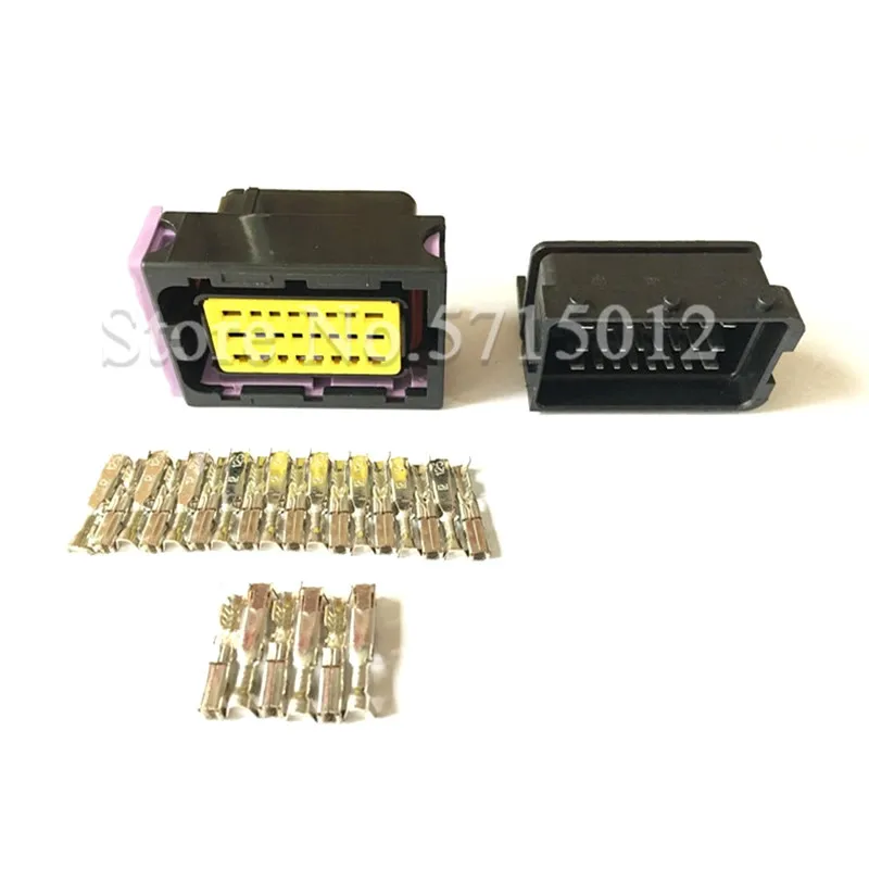 24 Отверстия Way FCI 211PC249S8005/211PC249S8005 автомобильный разъем штекер гнездо ECU PCB черный