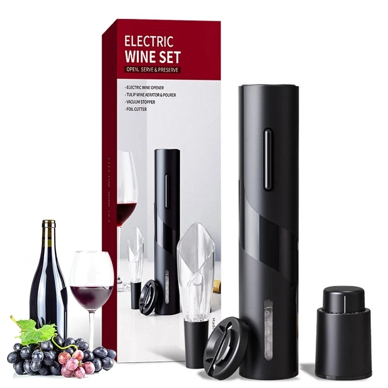 4 in1 Set Electric Wine Opener Creative Rechargeable Automatic