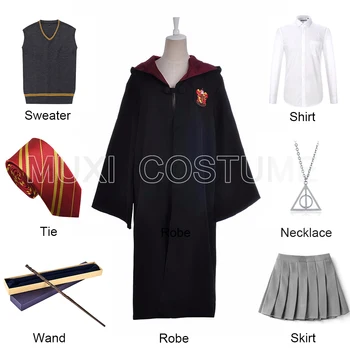 

Uniform Hermione Granger Cosplay Costume Kids Adult Version Halloween Party New Gift for Harris Costume