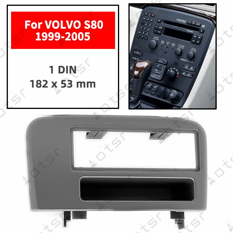 Автомобильный радиоприемник стерео Панель пластина для VOLVO S80 1999 2000 2001 2002 2003 2004 2005 рамка