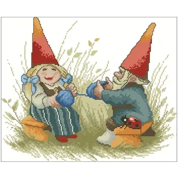 

Little dwarf patterns Counted Cross Stitch 11CT 14CT 18CT DIY Cross Stitch Kits Embroidery Needlework Sets home decor