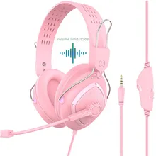 Kids Headphone Wired 85db Safe Volume Headset with Microphone for Boys Girls Birthday Gifts Lerning Gaming Earphone