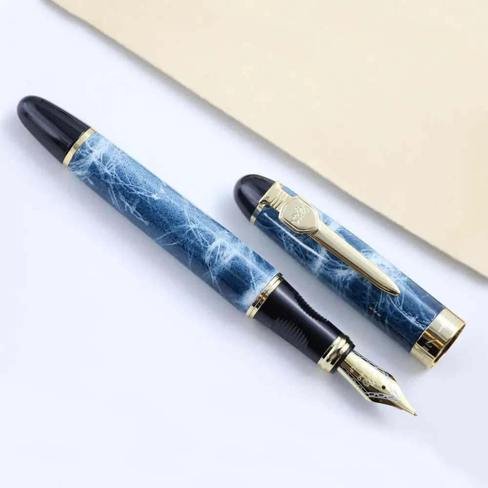 Высокое качество JINHAO X450A перьевая ручка Роскошный Золотой зажим для каллиграфии чернильные ручки для письма 0,5 мм перо школьные офисные принадлежности