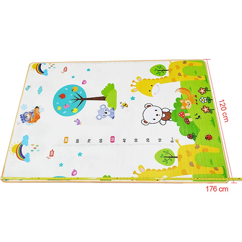 IMBABY детский игровой ковер для детской комнаты коврик детский игровой коврик с ограждением двойная поверхность ковер для детей Детский игровой коврик для палатки детский игровой коврик - Color: Type 1