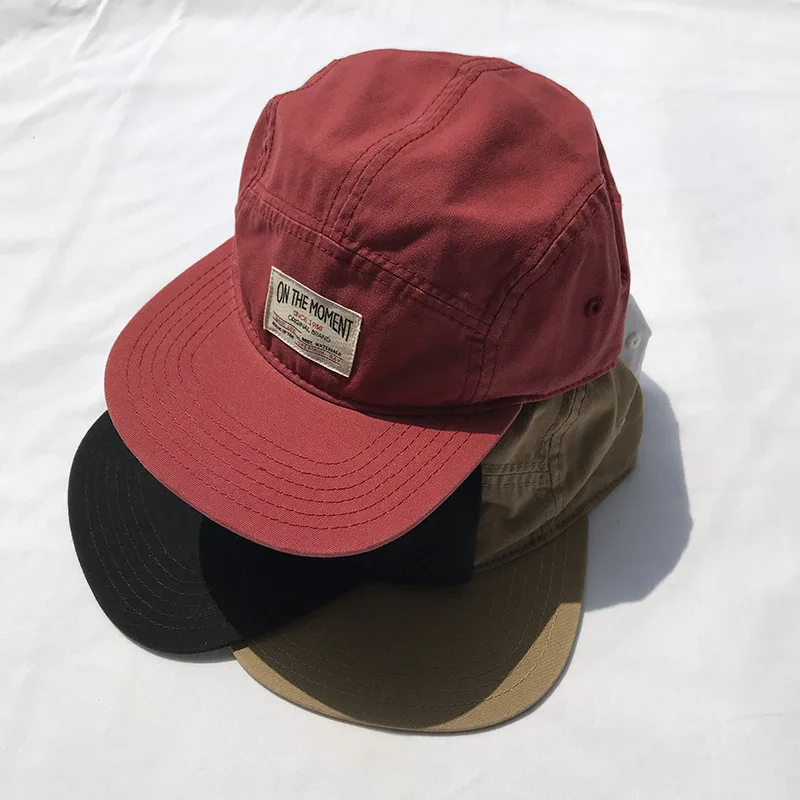 

Japanese Style Origional Popular Brand Washing wu pian mao Street Hip Hop Labeling Baseball Cap Men And Women Summer Soft Top pi