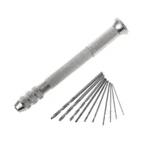 10pcs Micro HSS Twist Drill Bits For Jewelry Watch Hobby Hand Tool+Swivel Head Pin 10pcs Micro HSS Twist Drill Bits For Jewelry Watch Hobby Hand Tool+Swivel Head Pin