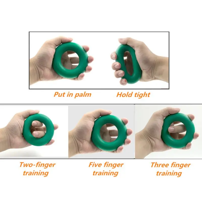 Hand Grip Strengthener Ring Forearm Wrist Finger Exerciser Carpal Expander