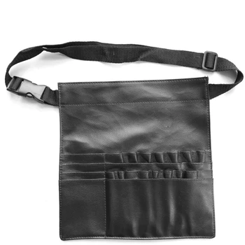 

Makeup Brush Organizer Bag Prfessional Black Makeup Artist Waist Bag Portable Cosmetic Tool Case for Makeup Scool Use
