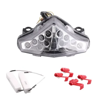 

Clear Motorcycle LED Turn Signal Light Rear TailLight Integrated For Kawasaki EX650 EX 650 2010 2011 2012
