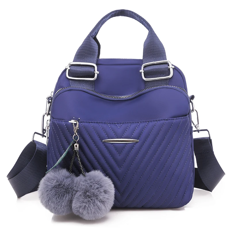 Рюкзак из водонепроницаемой ткани Оксфорд, многофункциональная сумка, новинка, женский рюкзак, модная подвеска в виде шарика для волос