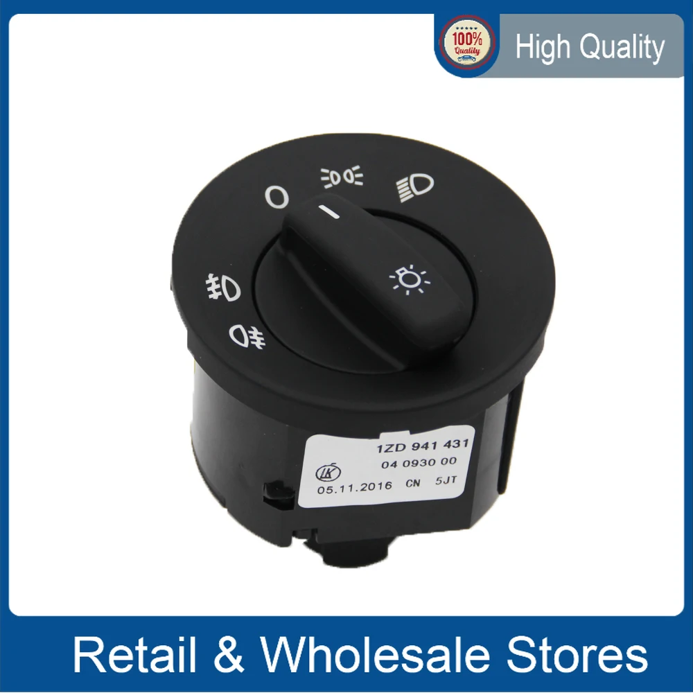 

1Z0941431 1Z0 941 431E 1ZD 941 431E Manual Headlight Fog Lamp Control Switch Manual For Octavia II 2004-2013