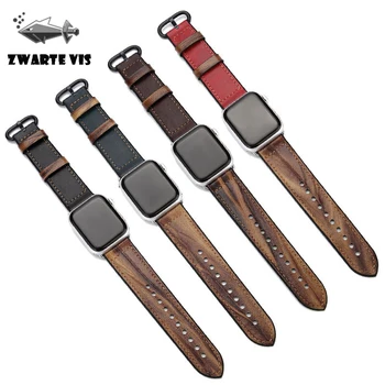 

2020 for A pple Watch Strap for a pple watch 5 4 3 2 1 first layer leather for a pple leather strap for iwatch 5 smart strap