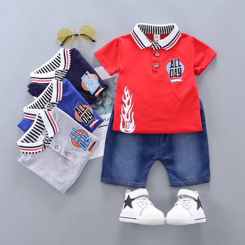 

Childrenswear BOY'S Suit Summer New Style 2020 Korean-style Children Children English Casual Two-Piece Set