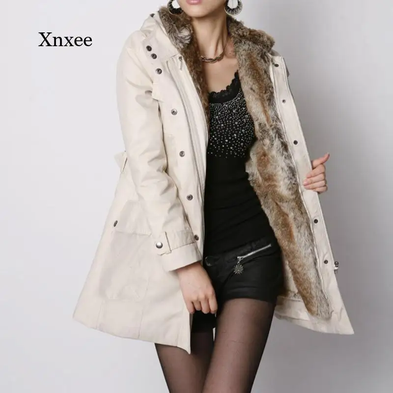 

Зимняя женская куртка Толстая теплая парка с капюшоном Парка качественная мягкая куртка длинная облегающая куртка Xl Женская