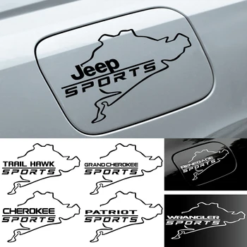 

Car Stickers Fuel Tank Cap PVC Waterproof Decals For JEEP compass renegade cherokee kl patriot wranglert Car Styling Accessories