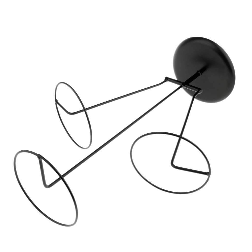 Premium Metal 3 Heads Hats Caps  Wigs Display Holder Home Support Rack Hat Display Stand Hat Wig Storage Display Stand