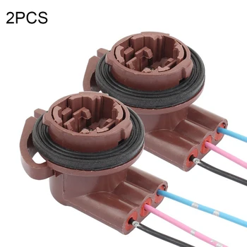 

1 Pair 3157B Bulb Sockets Female Adapter Pre-wired Connector for LED Brake Light Bulbs