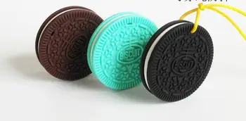 

200pcs Soft Silicone Baby Teether Biscuit Nursing Accessories Dental Training Device Cookies Silicone Teether 24 colors