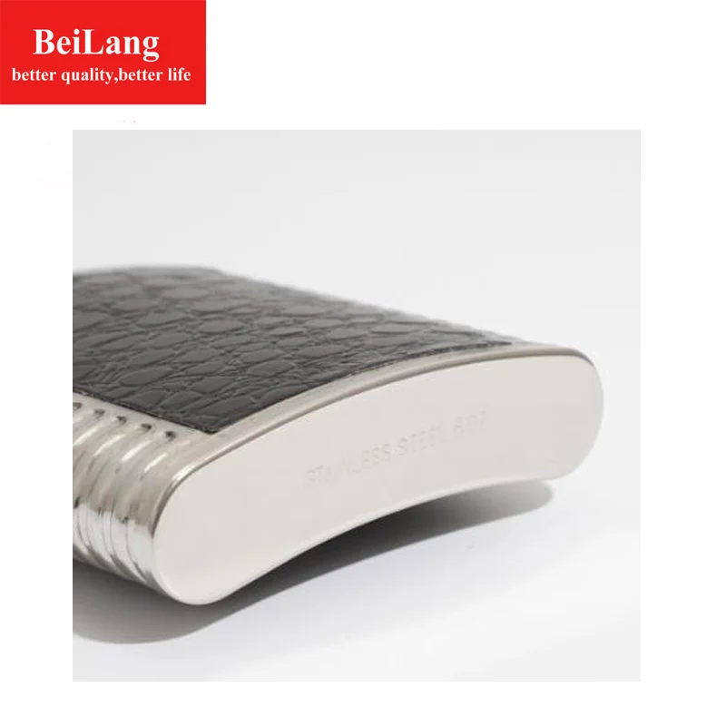 

BeiLang 8 ounce double cylinder stainless steel hip flask portable small wine bottle set