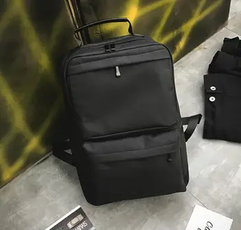 

Men's Business Casual Backpack Large Capacity Computer Bag Travel Fashion Pure Color Backpack