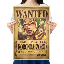

WANTED Anime Long Sword Tachi Weapon Cartoon Character Roronoa Zoro Nostalgia Kraft Paper Poster Decor Painting Gifts 50.5*36cm