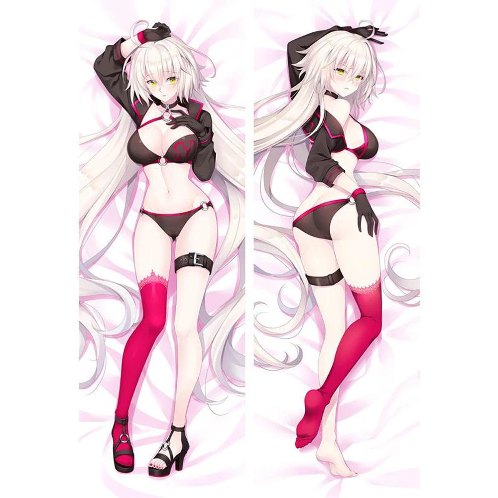 Japanese Anime FGO Fate/Grand Order Jeanne Dɺrc Girl Throw Otaku Dakimakura Gifts Bedding Hugging Body Pillow Case 150x50 CM | Дом и сад