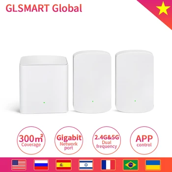 

Nova Whole Home Mesh WiFi Gigabit System GLMW5 with AC1200 2.4G/5.0GHz WiFi Wireless Router and Repeater, APP Remote Manage