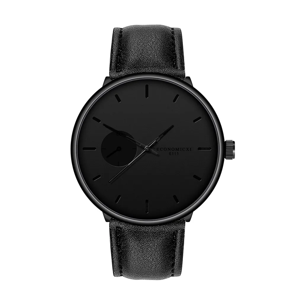 Часы браслет мужские автоматические простые круглые деловые повседневные с