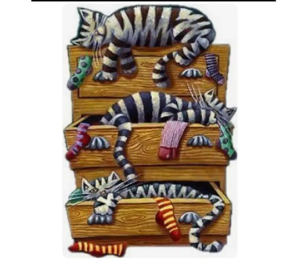 Cartoon Three Cats Ransparent Clear Stamps Metal Cutting Die Silicone Seals For DIY Scrapbooking Photo Album Card Making | Дом и сад