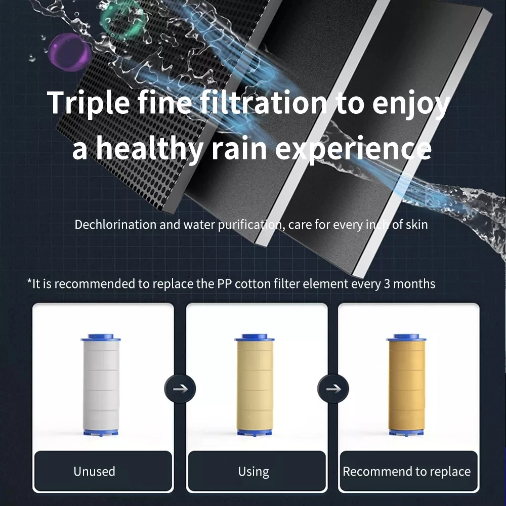 12 Filtres De Rechange Pour Pommeau De Douche - Coton PP économique Et Efficace Contre Les Impuretés - 6
