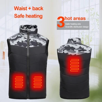 

Children's Autumn and Winter Lightweight Smart Heating Cotton Vest USB Infrared Electric Heating Vest Female Outdoor Warm Vest