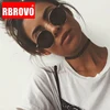 RBROVO – lunettes De soleil classiques ovales Vintage pour femmes/hommes, verres miroir Street Beat Shopping, UV400, 2022 ► Photo 1/6