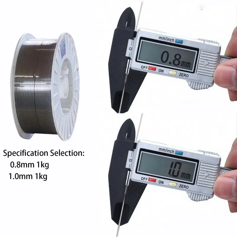 1 Roll Flux Core Wire Self-shielded No Gas Mig 1kg Iron Welding 0.8mm Carbon Steel Gasless Wires |