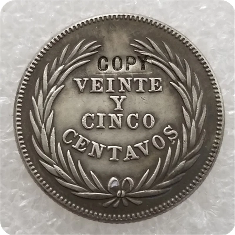1914 Сальвадор 25 сентаво копия монеты