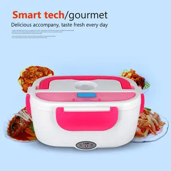 

Onever Car Electric Heated Lunch Box Bento Travel Food Warmer Container Car Vehicle Heating Cup For Worker Student