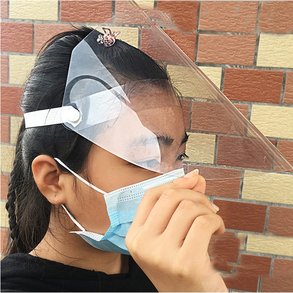 

transparent Masks baffle block Anti Droplet Dust-proof Protect Full Face Covering Mask Visor Shield