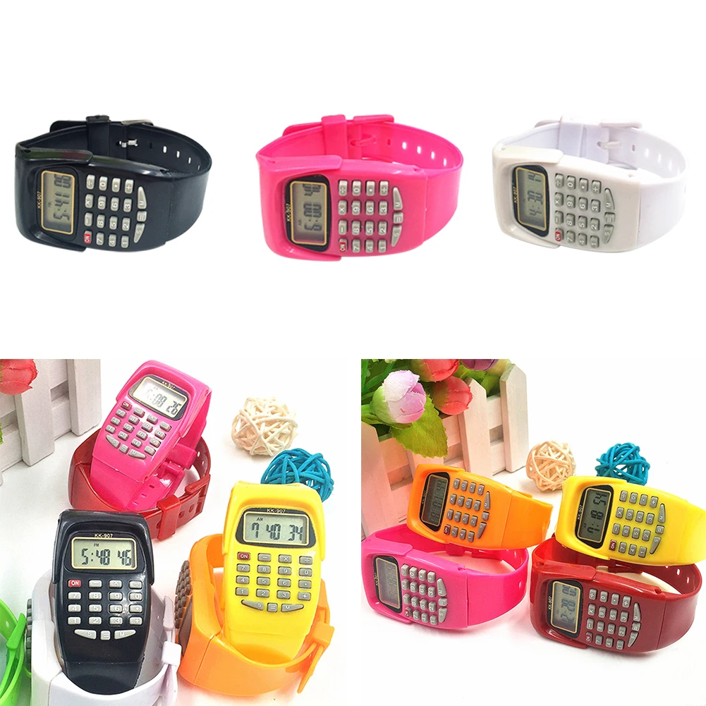 Digital Display Wrist Multifunctional Exam Oriented Portable Students Mini Kids Fashion Calculator Watch Electronic Practical