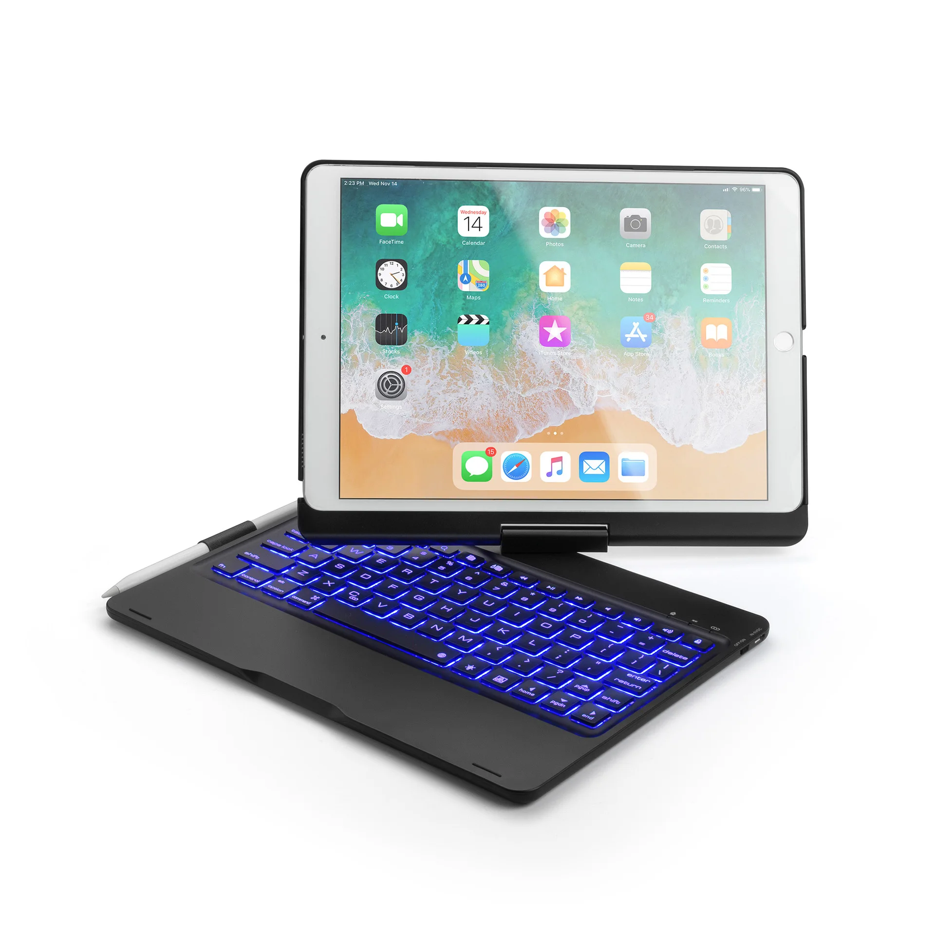 

Factory Direct Selling IPadpro10.5-Inch Tablet PC Bluetooth Keyboard Wireless Keyboard 360-Degree Rotating with Backlight