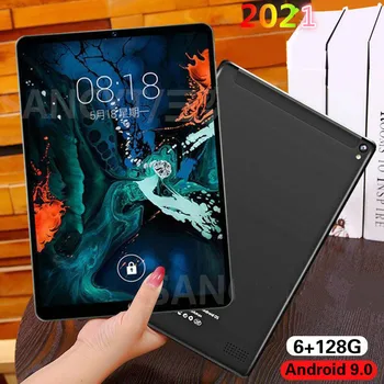 

2021 New 10.1 inch Android 9.0 Tablet Octa Core 6G RAM 128G Tablets ROM Dual SIM Card 4G Tablet PC with Free Gifts