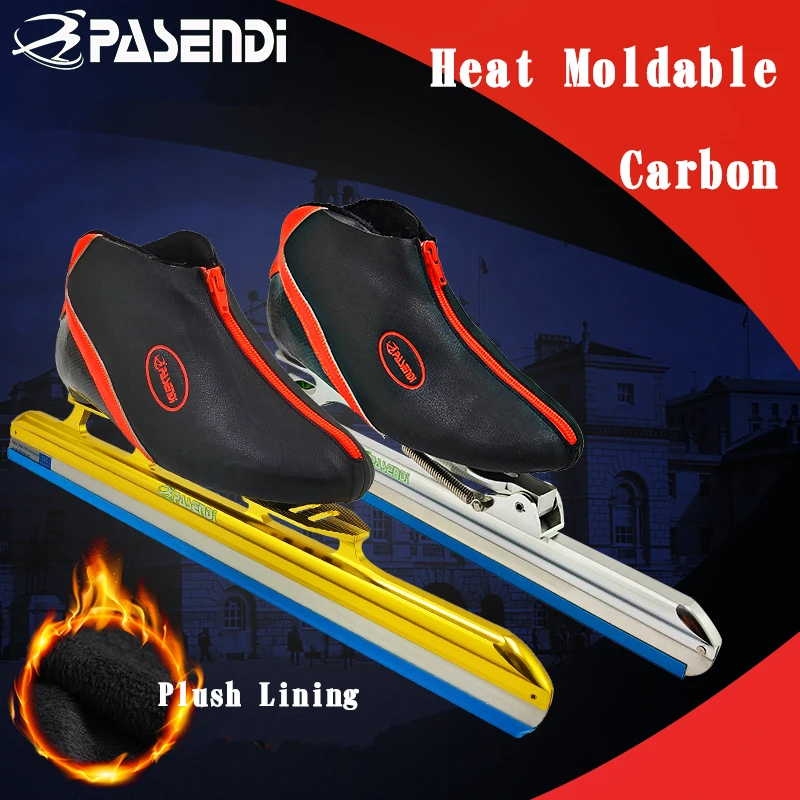 PASENDIHeatmoldablelongtrackiceskatingskatesinlinespeedskate