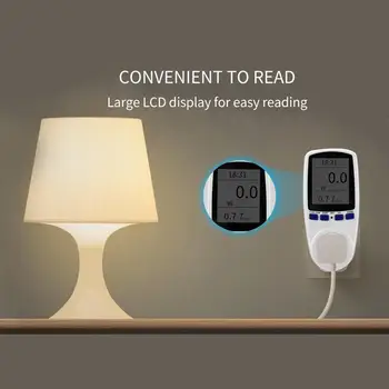 

Digital Power Saving Energy Monitor Watt Amp Volt KWh Meter Electricity Analyzer A1